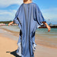 V-Neck Batwing Sleeve Plus Size Beach Caftan