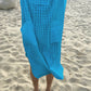 V-Neck Short Sleeve Beach Kaftan Cover Up for Women