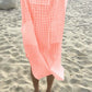 V-Neck Short Sleeve Beach Kaftan Cover Up for Women