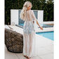 Long Sleeve Lace-Up Beach Kimono Cardigan: Women's Swimwear Cover Up