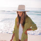 Women's Long Sleeve Button-Down Beach Shirt Cover Up