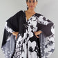 Plus Size Batwing Sleeve Beach Kaftan Swimsuit Cover Ups