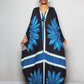 Plus Size Batwing Sleeve Beach Kaftan Swimsuit Cover Ups