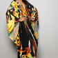 Plus Size Batwing Sleeve Beach Kaftan Swimsuit Cover Ups