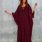 Women's Loose V-Neck Beach Caftan Cover Up Dress