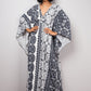 Plus Size Batwing Sleeve Beach Kaftan Swimsuit Cover Ups