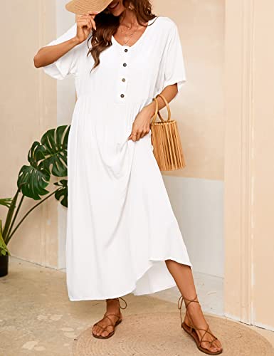 V-Neck Women's Kaftan Loungewear & Long Cover-Ups